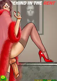 Behind In The Rent - Christine by InnocentDickGirls (Chapter 01)